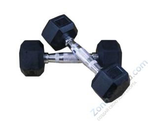 Гантели гексагональные 2 шт. по 10 кг DFC DB001-10