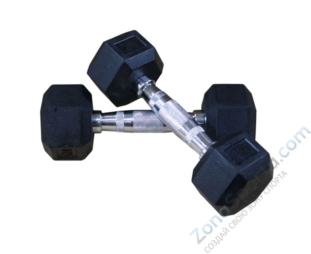 Гантели гексагональные 2 шт. по 37.5 кг DFC DB001-37.5