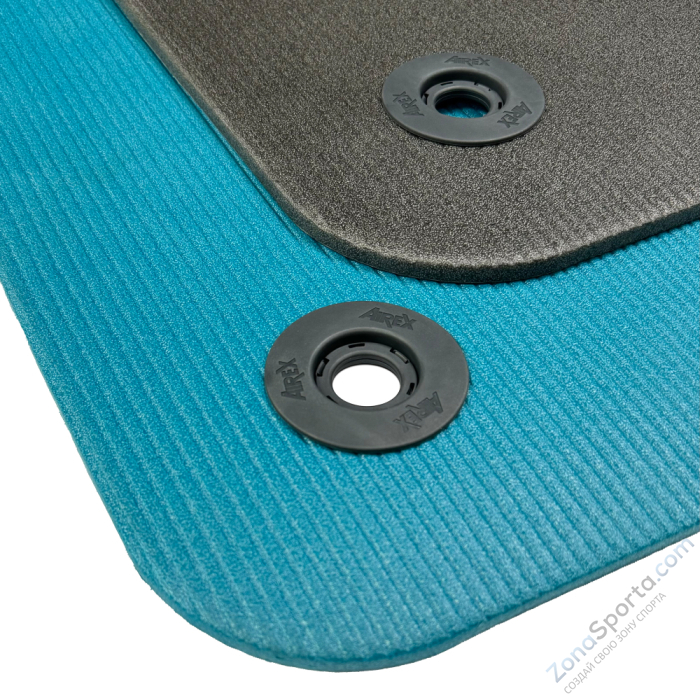 Гимнастический коврик Airex Fitline 140 с люверсами темно-серый