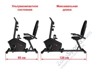 Горизонтальный велотренажер Unix Fit BR-340 Compact