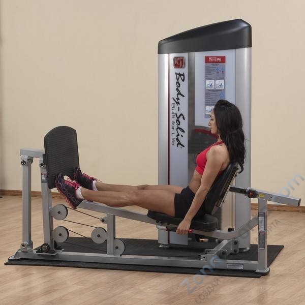 Горизонтальный жим ногами Body Solid S2LPC-2 с весовым стеком 95 кг