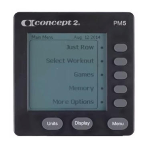 Гребной тренажер Concept2 Model D (PM5) серый