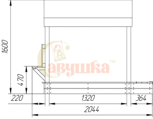 Игровой комплекс Песочный дворик Савушка-3