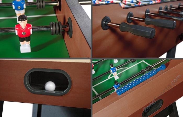 Игровой стол - футбол складной Maccabi (махагон)