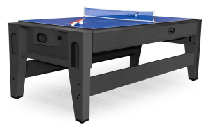 Игровой стол - трансформер (бильярд, аэрохоккей, настольный теннис) Twister (черный)
