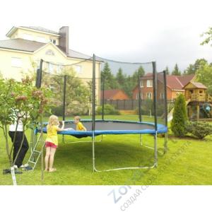 Комплект батут Oxygen High Jump 8E с защитной сеткой