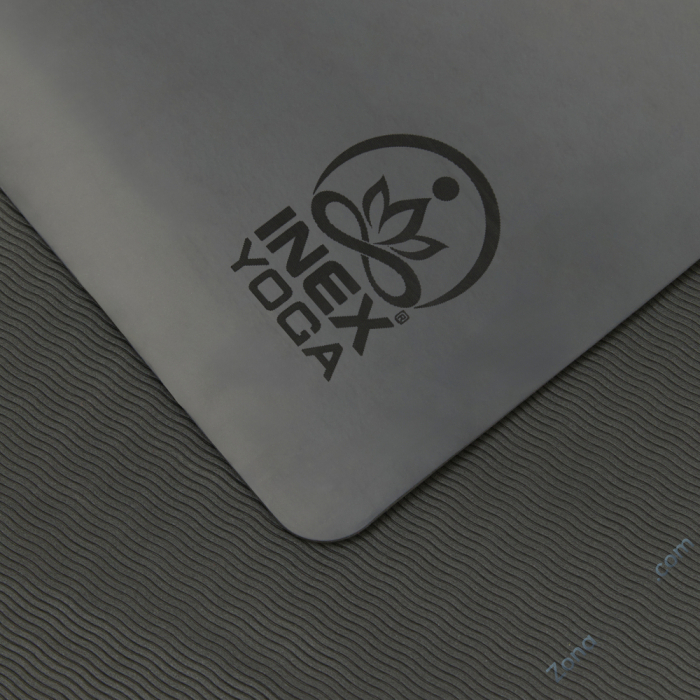 Коврик для йоги INEX Yoga PU Mat TPE полиуретан темно-серый