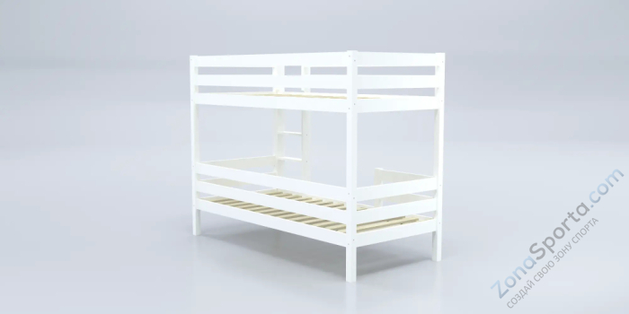 Кровать детская двухъярусная Савушка-01 80х160 белая