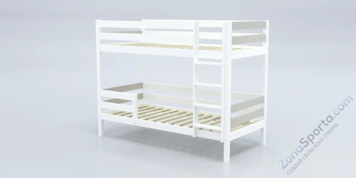 Кровать детская двухъярусная Савушка-01 80х160 серая