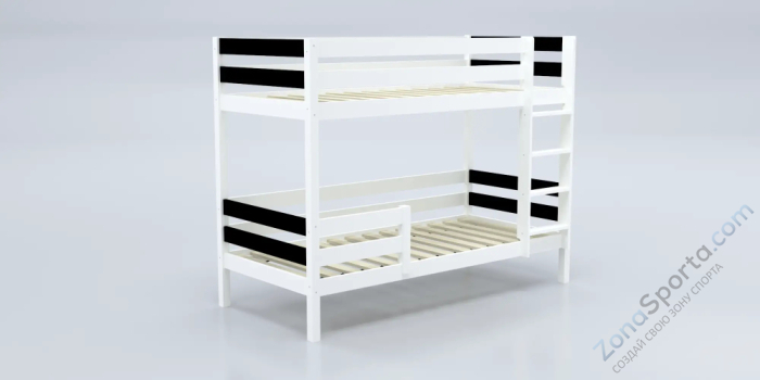 Кровать детская двухъярусная Савушка-01 90х200 Nero (черный)