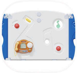 Манеж Unix Kids Supreme Music 200x200 Blue с качелями