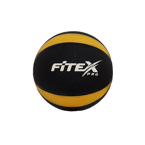 Медбол 2 кг черный с желтым Fitex FTX-1212-2kg