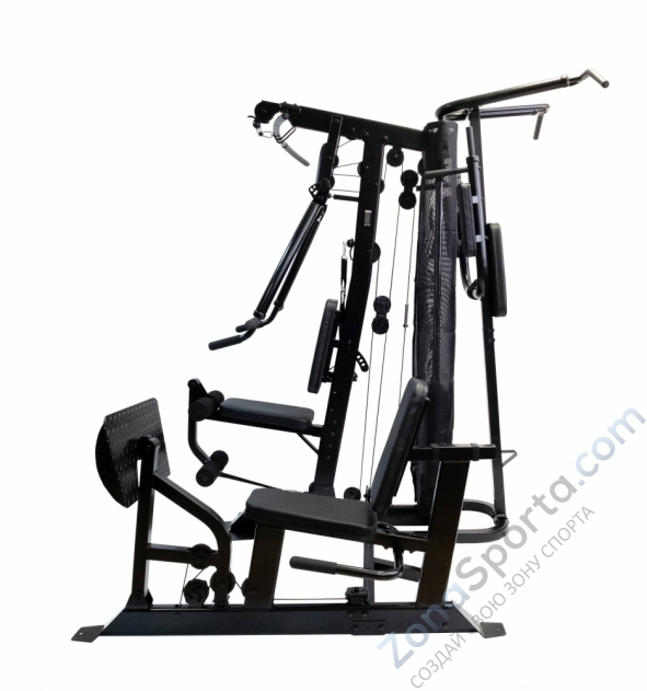 Многофункциональный тренажер Rebel Warrior в комплекте с жимом ногами и турником