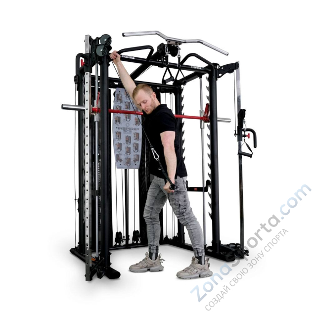 Машина Смита с грузоблоками и турником Inspire SCS