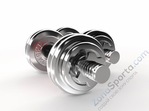 Набор гантелей Unixfit в кейсе 15kg