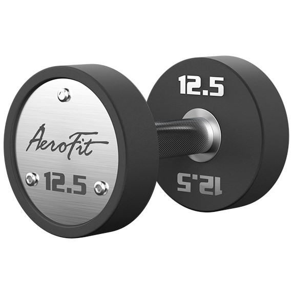 Набор полиуретановых гантелей AeroFit, 2,5-25 кг, 10 пар, шаг 2,5 кг