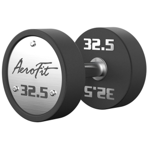 Набор полиуретановых гантелей AeroFit, 27,5-37,5 кг, 5 пар, шаг 2,5 кг