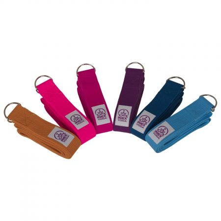 Ремень для йоги INEX Stretch Strap 240 см, темно-серый