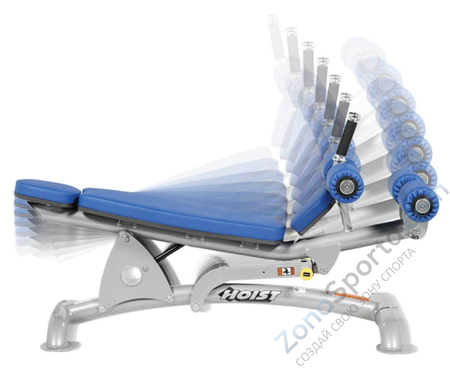 Скамья для пресса с регулируемым углом наклона Hoist CF-3264