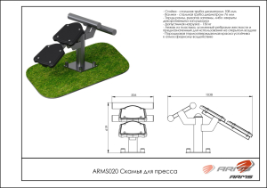 Скамья для пресса ARMS ARMS020