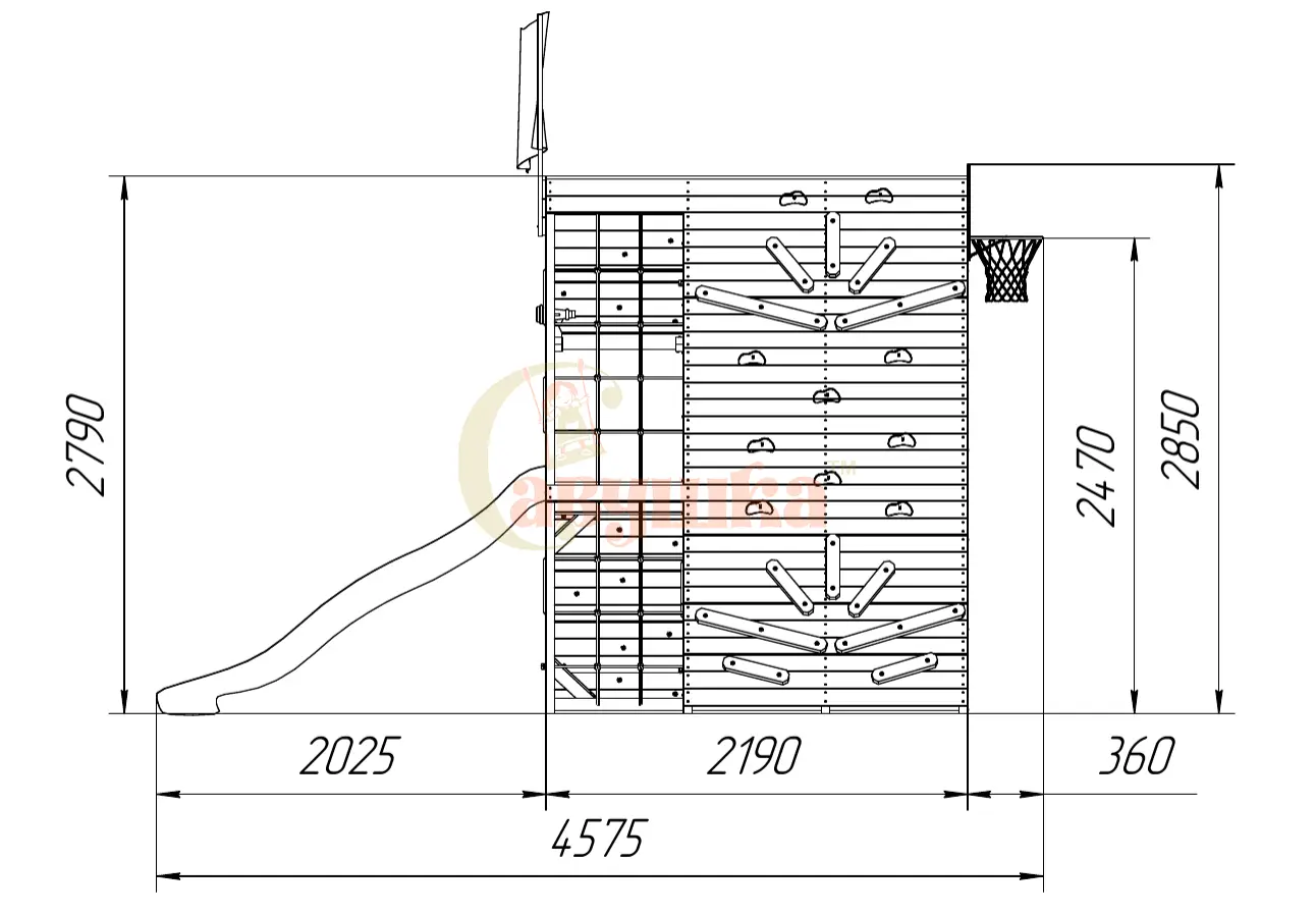 Спортивный домик Савушка База-1