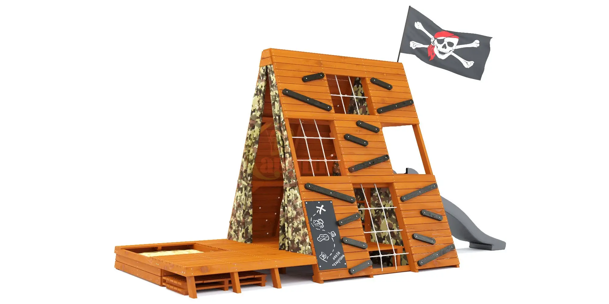 Спортивный домик Савушка База-4 (Милитари)