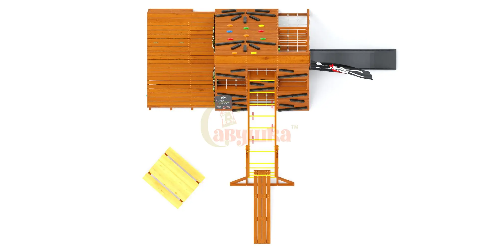 Спортивный домик Савушка База-5 со столиком