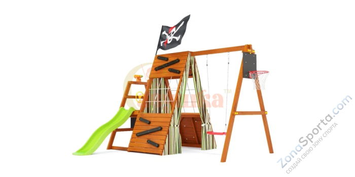 Спортивный домик Савушка База Mini - 2 с качелями