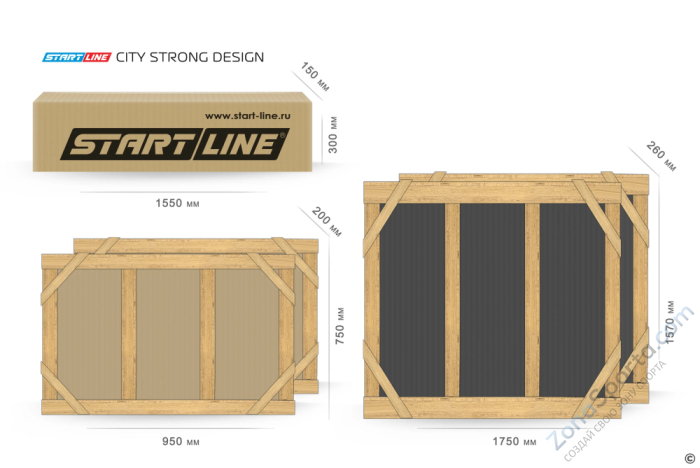 Стол теннисный City Strong Design Всепогодный