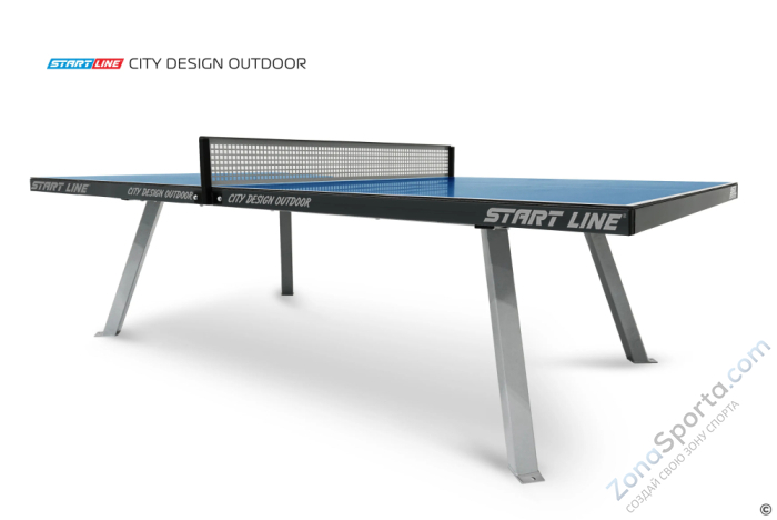 Стол теннисный Start Line City Design Всепогодный Синий