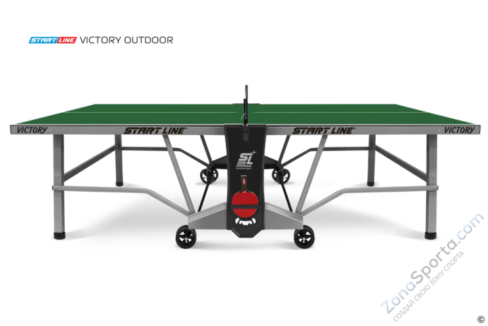 Стол теннисный Victory 6 Всепогодный Зелёный