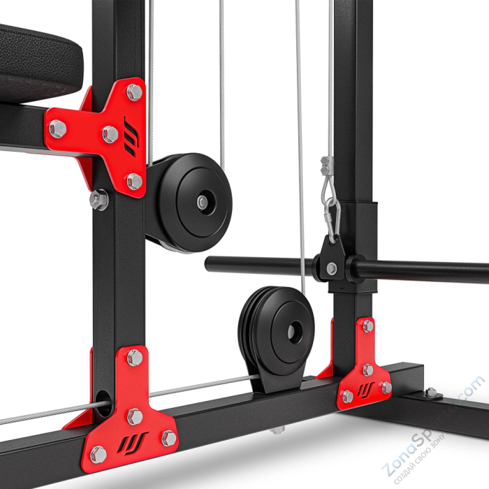 Тяга верхняя / горизонтальная на свободном весе Marbo Sport MH-W106 2.0