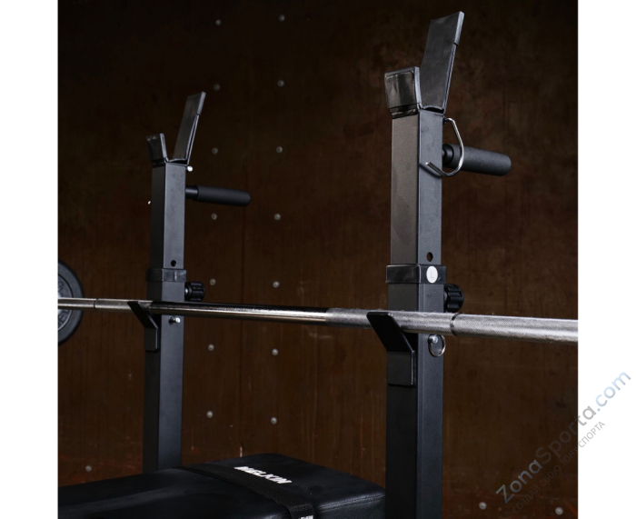 Усиленная скамья со стойками под штангу DFC Melkin