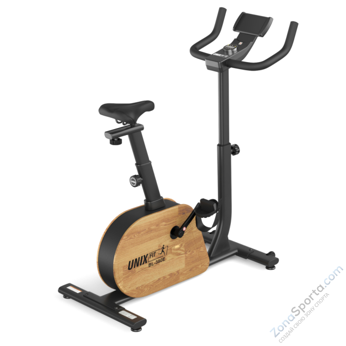 Велотренажер генераторный Unix Fit BL-380E Wood