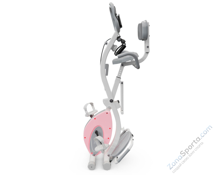 Велотренажер X-Bike DFC DavCreator Max PRO, бело-розовый