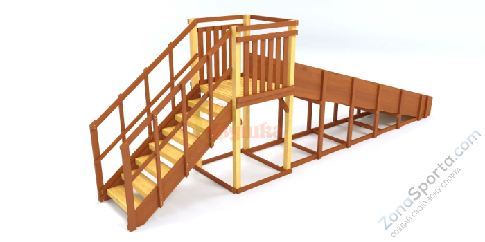 Зимняя горка Савушка Зима 2 (скат 5 метров)