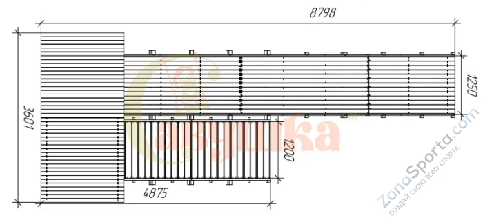 Зимняя горка Савушка Зима 6/1