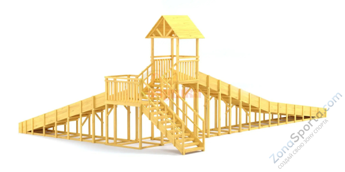 Зимняя горка Савушка Зима Wood 10