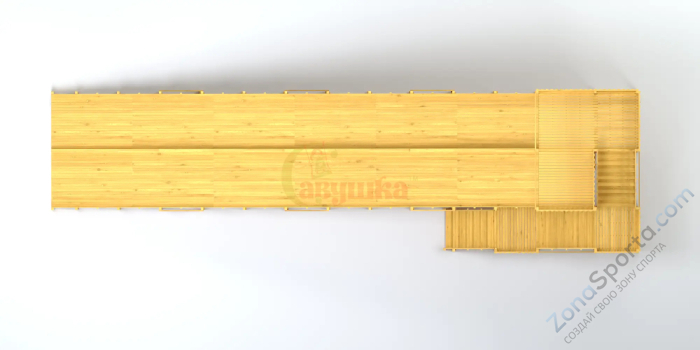 Зимняя горка Савушка Зима Wood-12