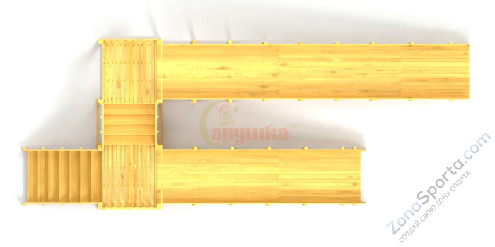 Зимняя горка Савушка Зима Wood-7