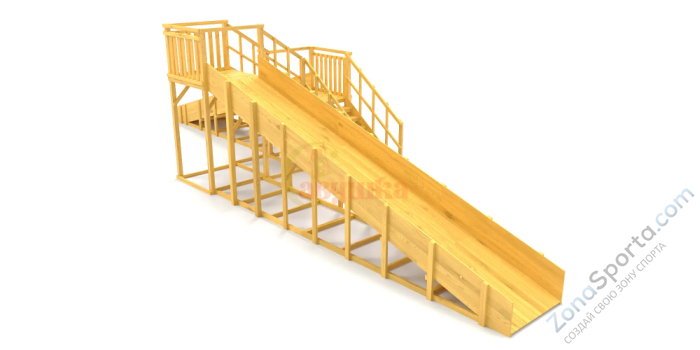 Зимняя горка Савушка Зима Wood-7/1