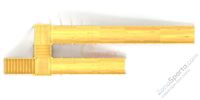 Зимняя горка Савушка Зима Wood-9