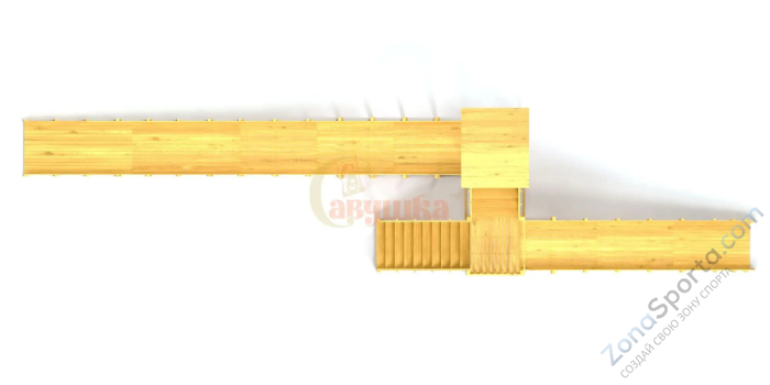 Зимняя горка Савушка Зима Wood 9/3