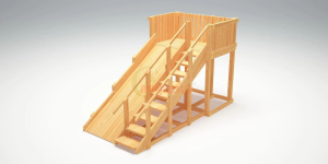 Зимняя горка Савушка Зима Wood-3