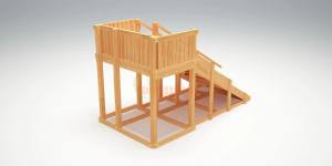 Зимняя горка Савушка Зима Wood-3